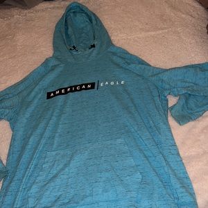 American eagle blue hoodie